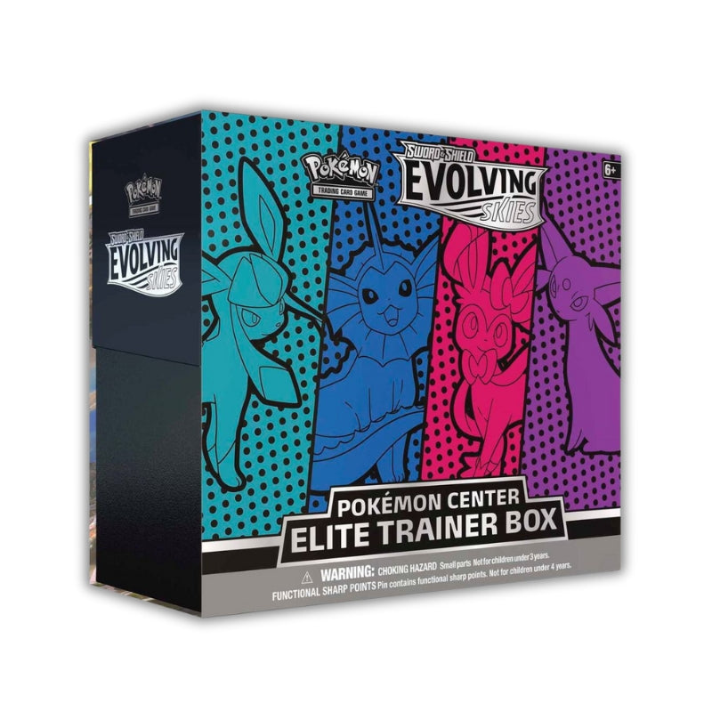 Evolving Skies Pokemon Center Elite Trainer Box [Glaceon/Vaporeon/Sylveon/Espeon]